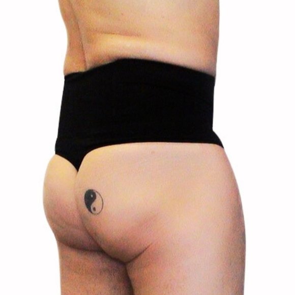 BfM Mens Mid Waist Tummy Control Thong Underwear - Picture 4 of 7